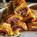 French Dip Tortilla Roll Ups Ready to Serve!