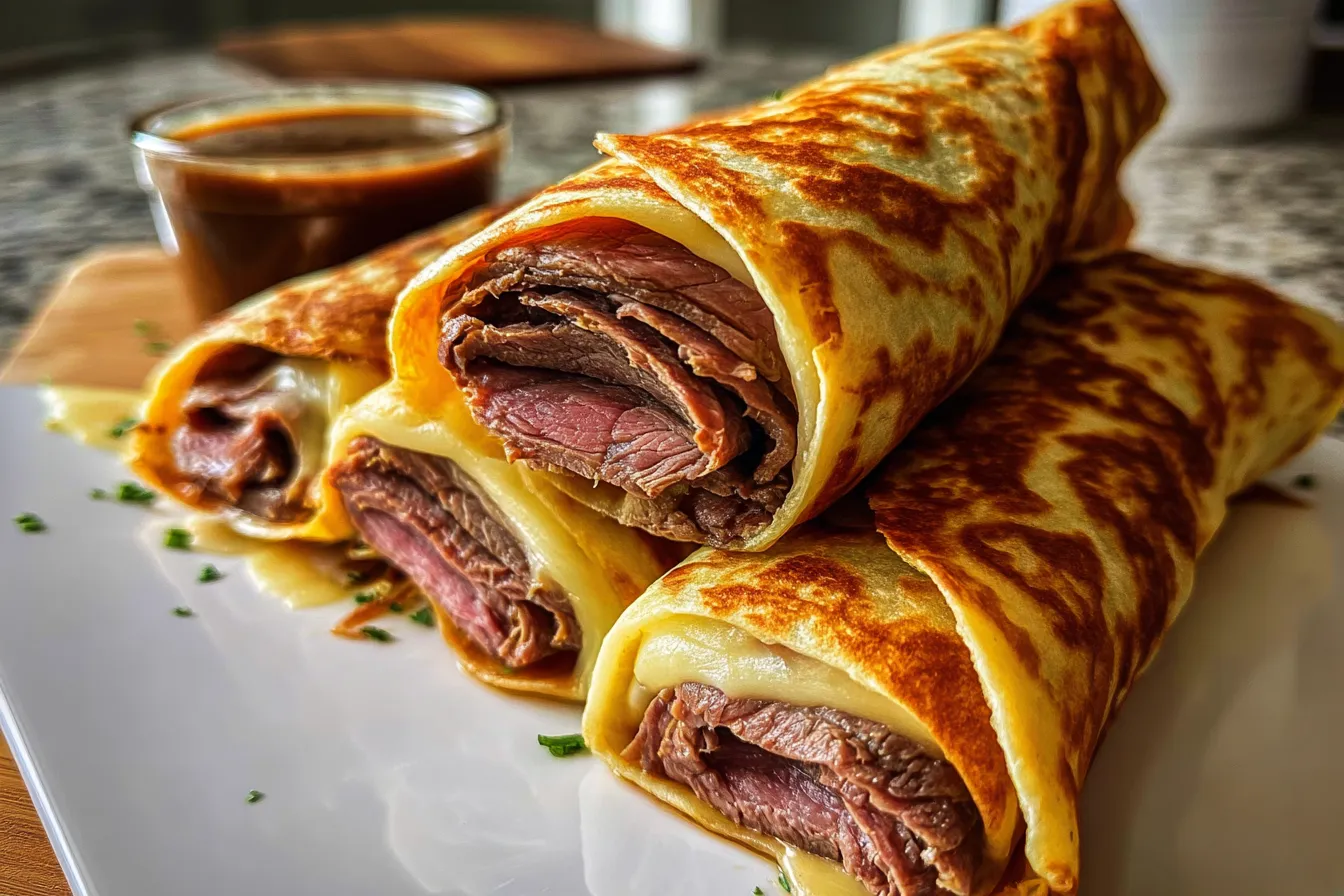 French Dip Tortilla Roll Ups: A Delicious Twist You’ll Love! 4 French Dip Tortilla Roll Ups