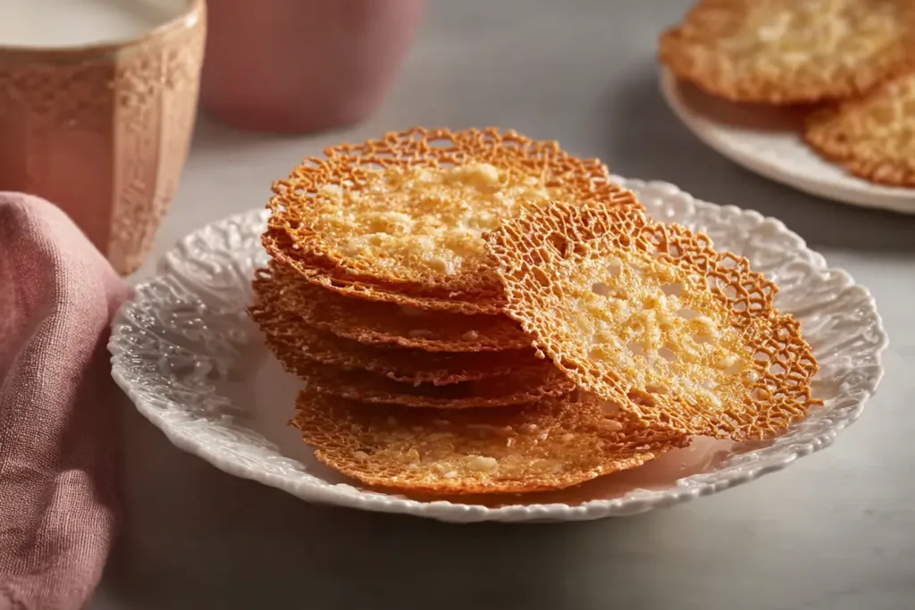 Delicious Grandma's Lace Cookies Freshly Baked