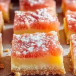 Grapefruit Bars Deliciously Topped with Zesty Icing