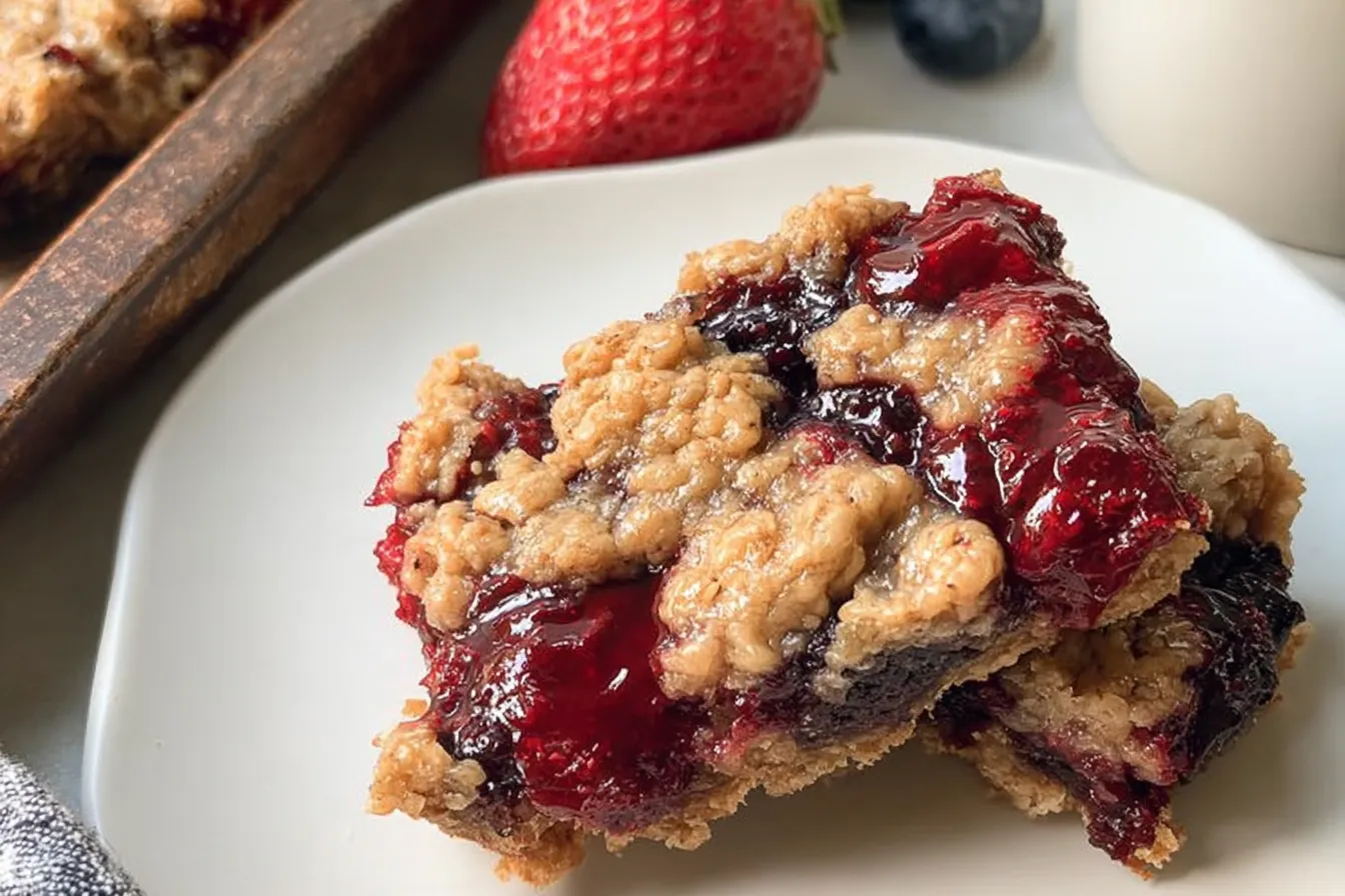 Healthy Oatmeal Bars Breakfast (Gluten Free + Vegan)