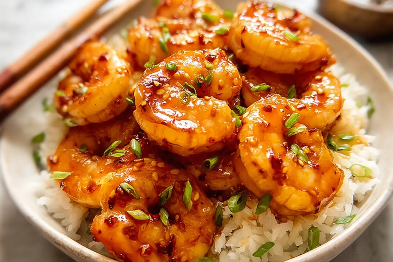High-Protein Honey Garlic Shrimp