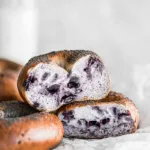 Homemade Blueberry Bagels Fresh from the Oven