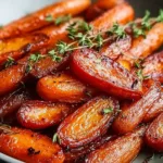 Delicious Honey Roasted Carrots with Thyme