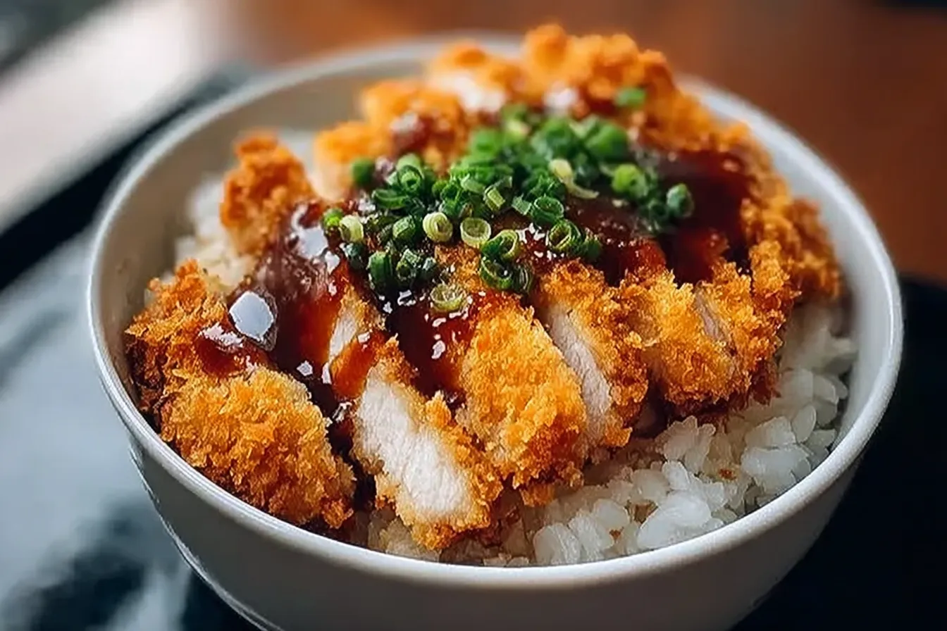Japanese Katsu Bowls with Tonkatsu Sauce