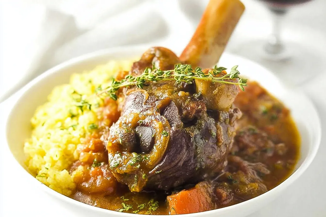 Lamb Shanks Osso Buco Style