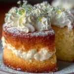 Delicious Lemon Cloud Cake Slice