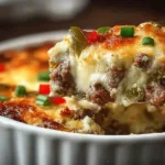Low Carb Philly Cheesesteak Casserole - Hearty and Delicious