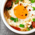 Mediterranean Baked Feta Eggs Plate