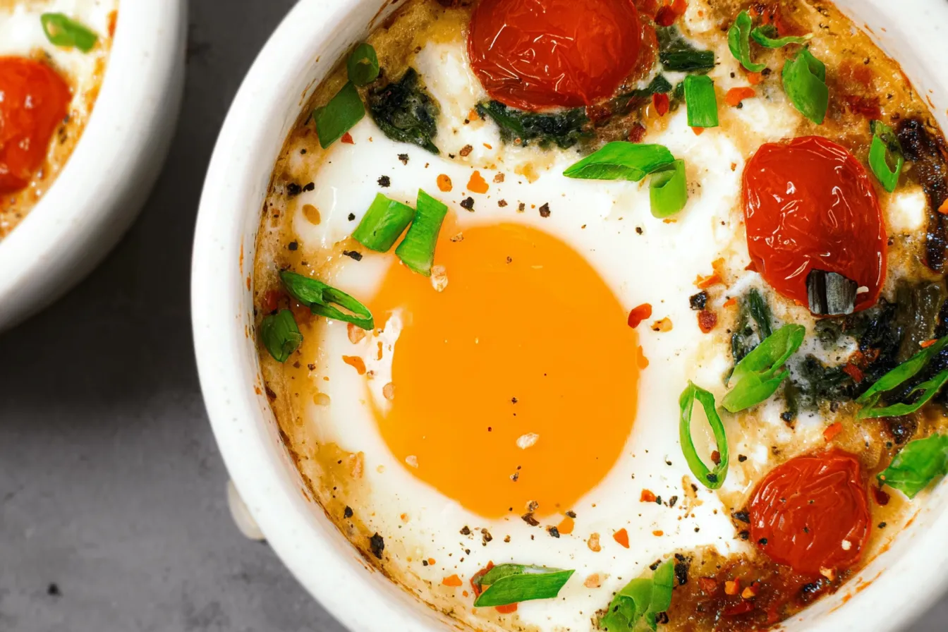 Mediterranean Baked Feta Eggs