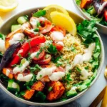 Mediterranean Bowl Full of Fresh Ingredients