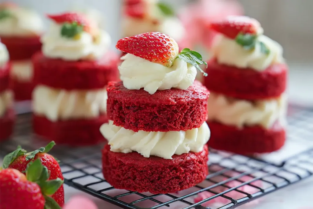 Delicious MINI RED VELVET CAKES Ready to Indulge