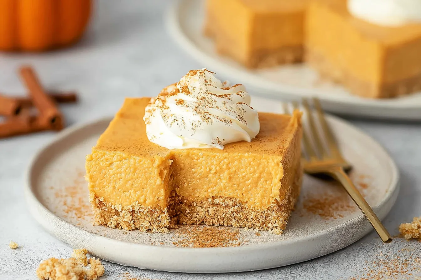 No Bake Pumpkin Cheesecake Bars