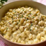 Delicious One Pot Creamy Garlic Pasta Ready to Serve