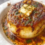 Delicious Onion Bake with Butter and Herbs