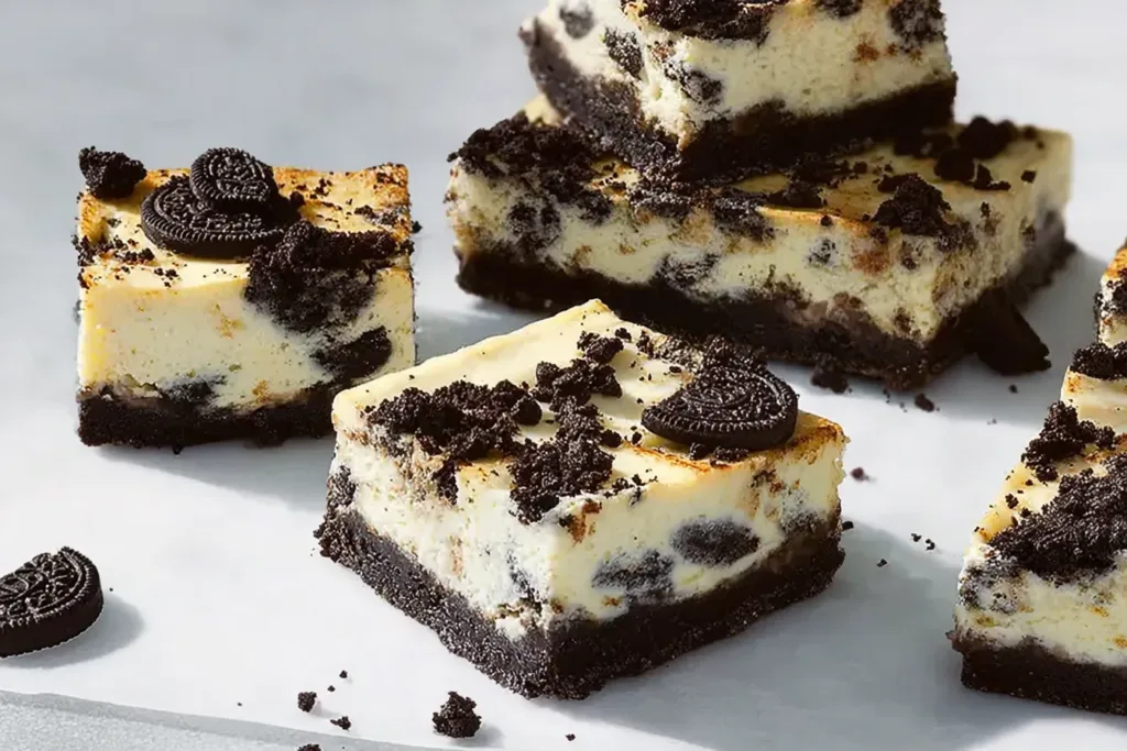 Oreo Cheesecake Bars: Delicious Dessert Slice