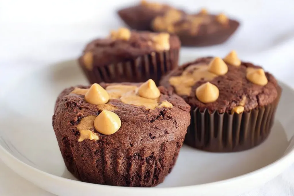 Delicious Peanut Butter Chip Brownie Cupcakes
