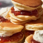 Homemade Pikelets on a Plate