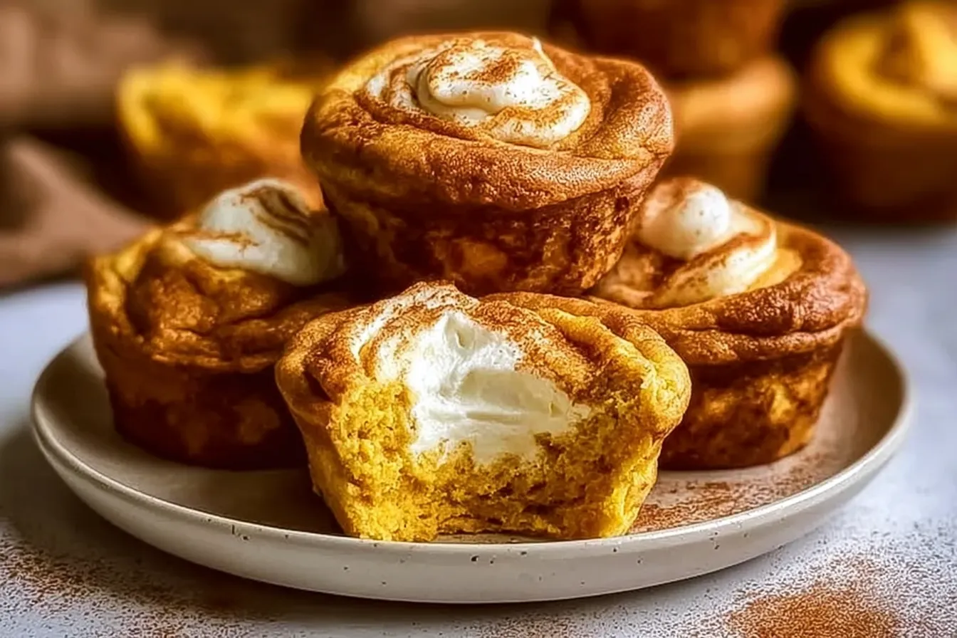 Pumpkin Cheesecake Muffins