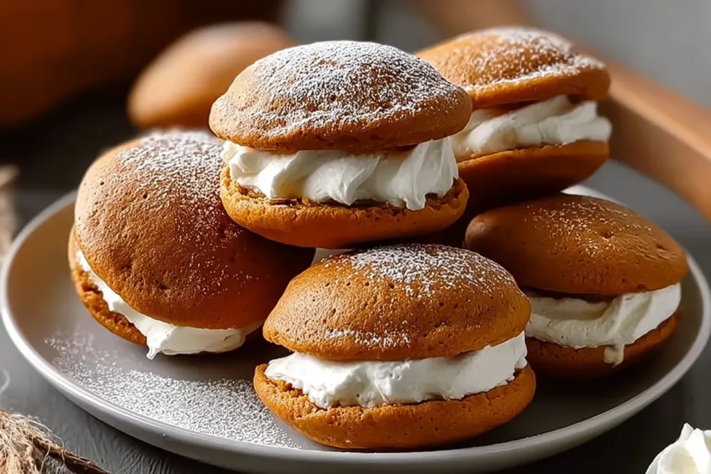 Delicious Pumpkin Cream Whoopie Pies