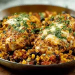 Delicious Santa Fe Chicken on a Plate