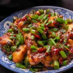 Scallion Chicken Plated Delight