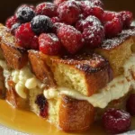 Sourdough French Toast Casserole Ready to Serve