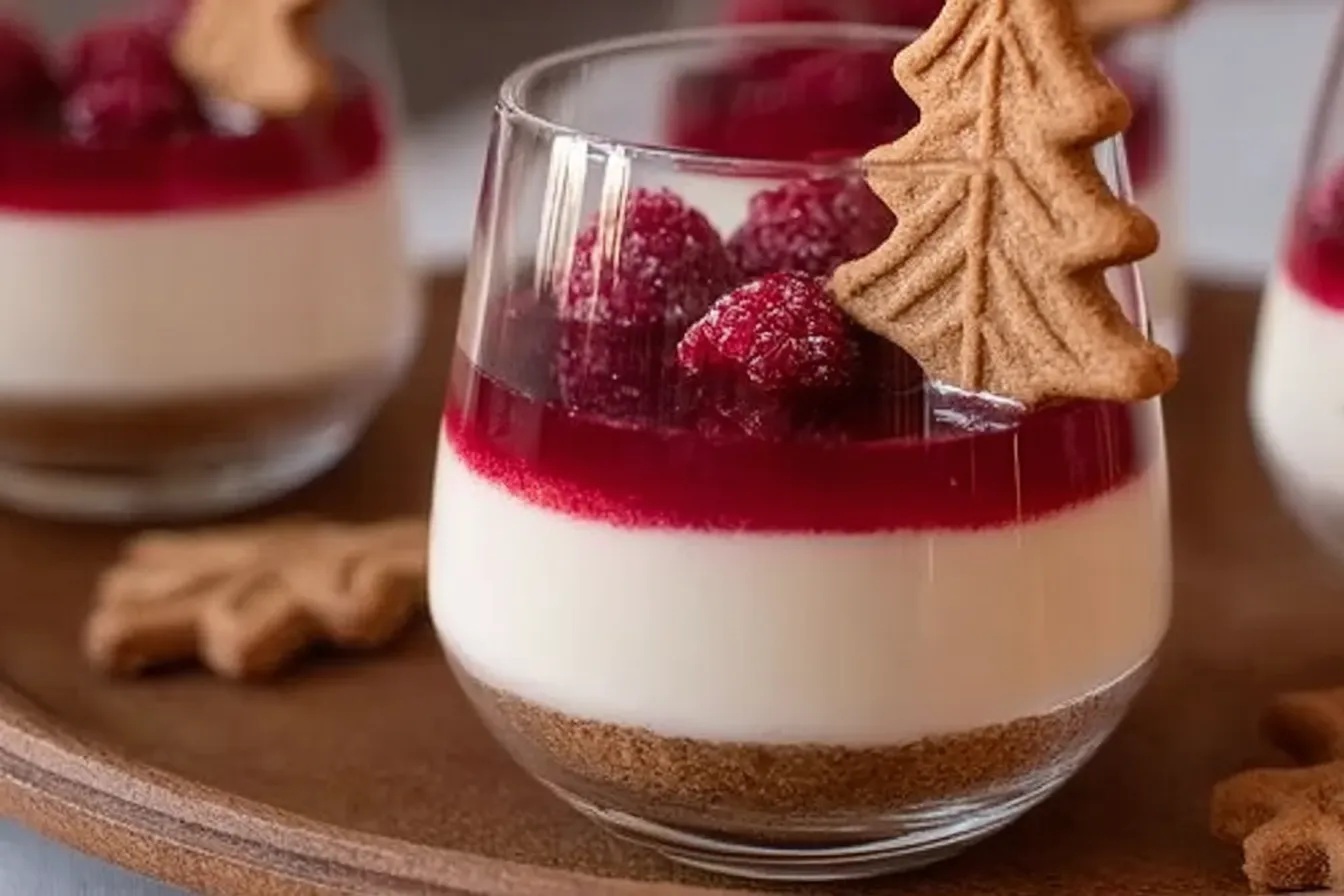Spekulatius Dessert mit Himbeeren – Nachtisch zu Weihnachten
