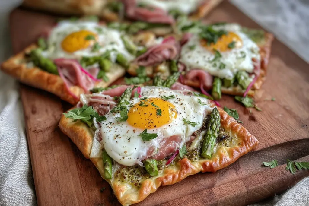 Colorful Spring Breakfast Flatbreads Ready to Enjoy