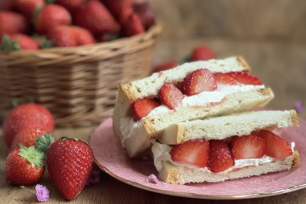 Strawberries & Cream Sandwich: A Sweet Treat to Savor