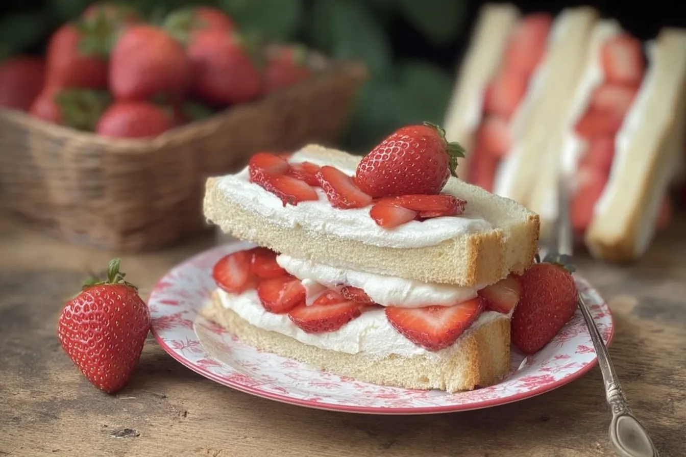 Strawberries & Cream Sandwich