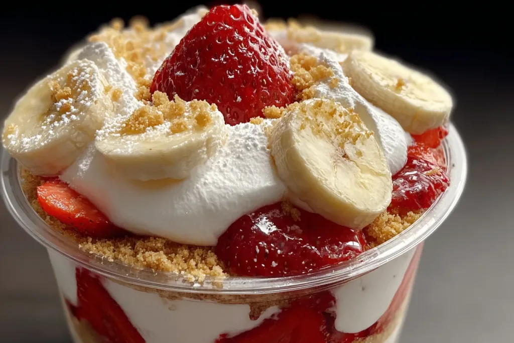 Strawberry Banana Pudding Dream - Irresistible No-Bake Treat