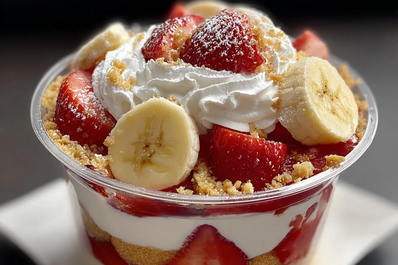 Strawberry Banana Pudding Dream – No-Bake Dessert Magic!
