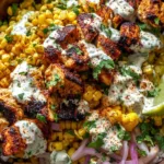 Delicious Tasty Street Corn Chicken Bowl Ready to Serve