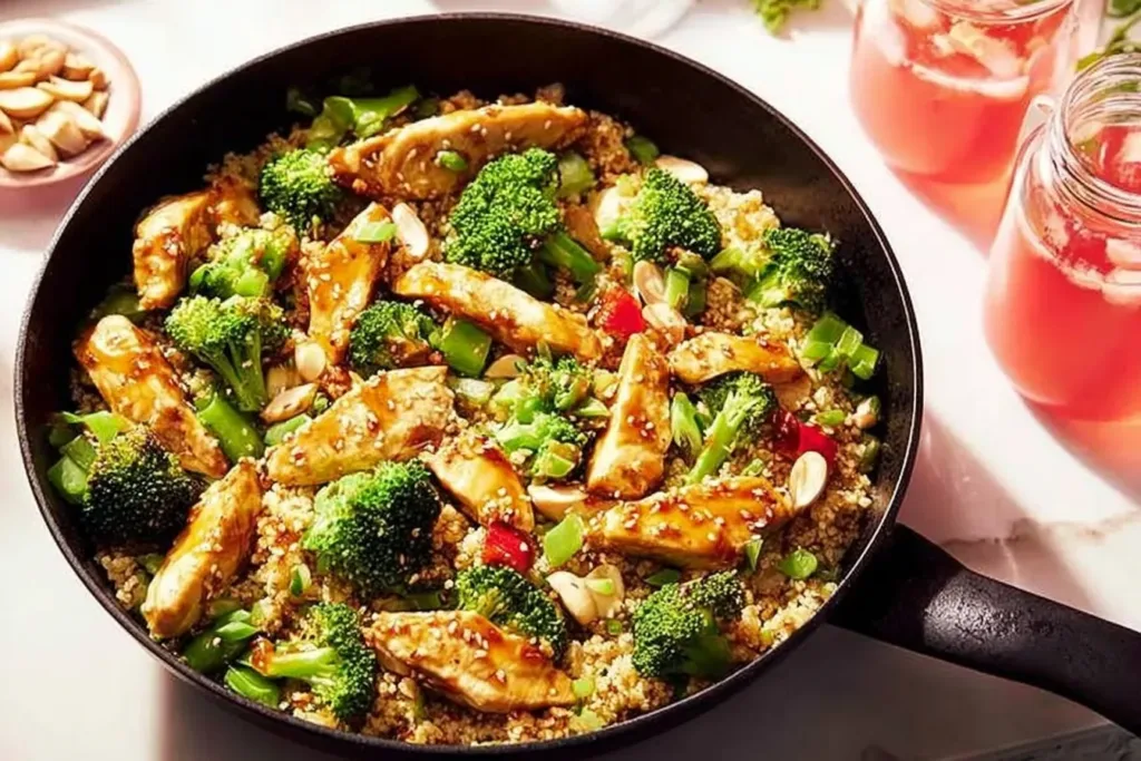 Delicious Teriyaki Chicken Skillet Casserole with Broccoli