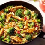 Delicious Teriyaki Chicken Skillet Casserole with Broccoli