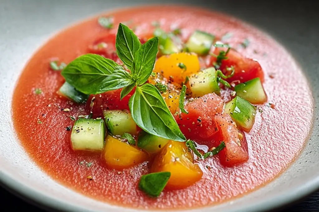 Bowl of Fresh Gazpacho