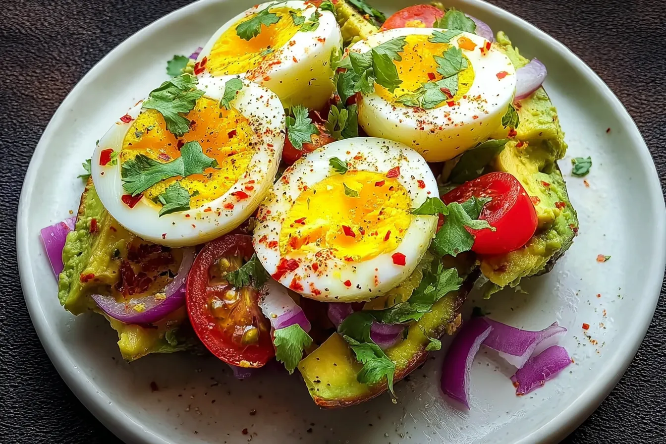 Workout Egg Avocado Salad
