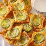 Crunchy 2-Ingredient Pickle Chips Freshly Made