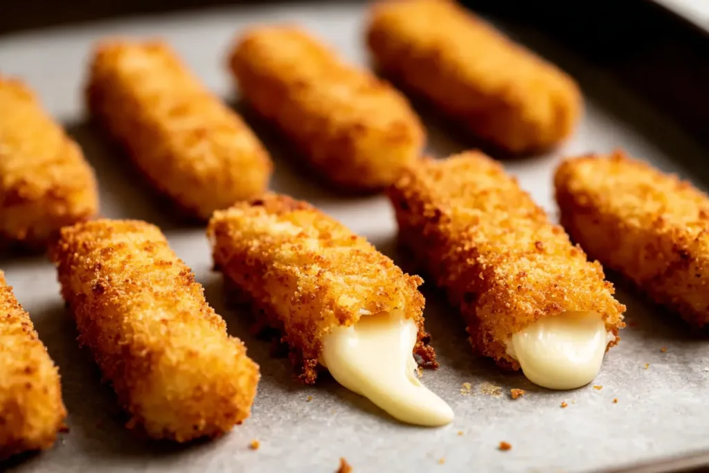 Air Fryer Mozzarella Sticks Crisp and Gooey