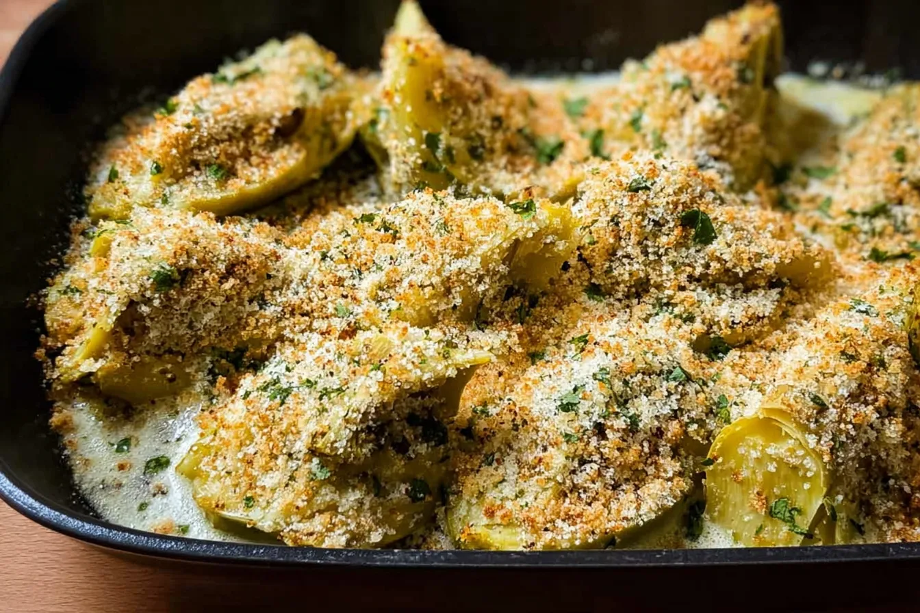 Baked Artichoke Hearts with Seasoned Breadcrumbs Delight 4 Baked Artichoke Hearts with Seasoned Breadcrumbs