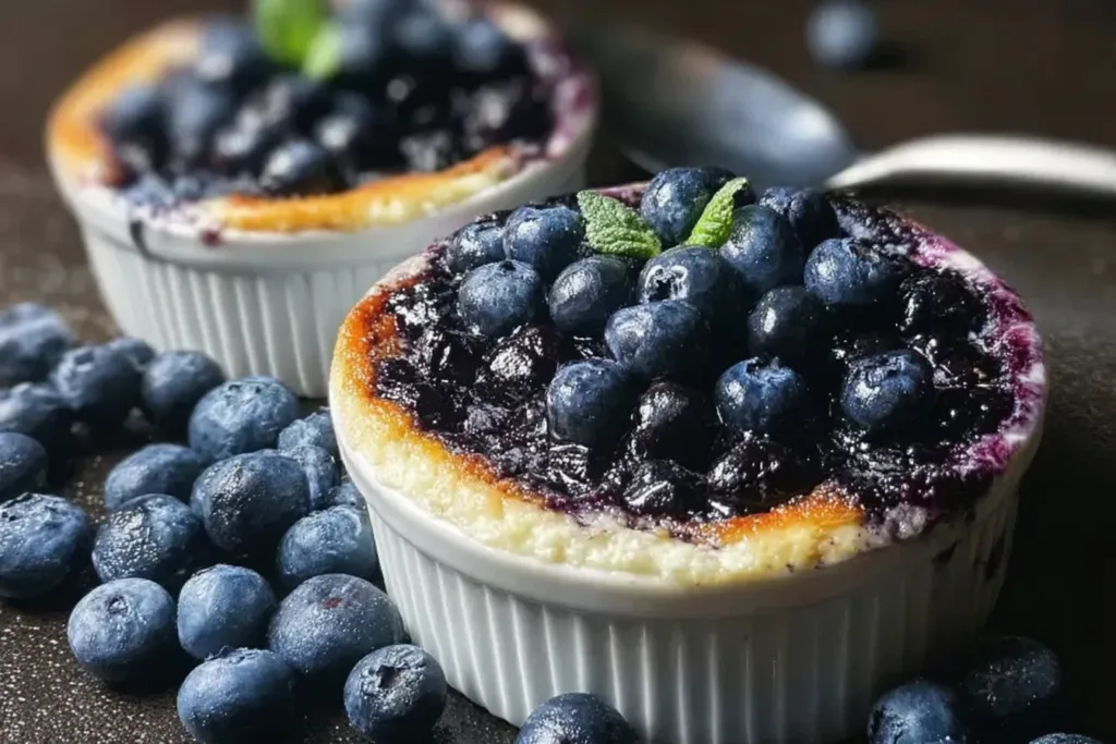 Baked Blueberry Cottage Cheese Bowls Ready to Serve