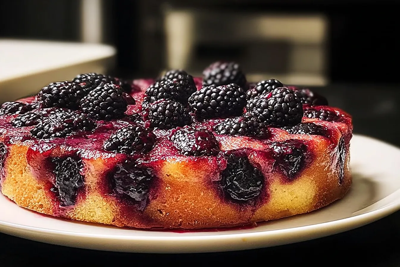 Blackberry Upside-Down Cake