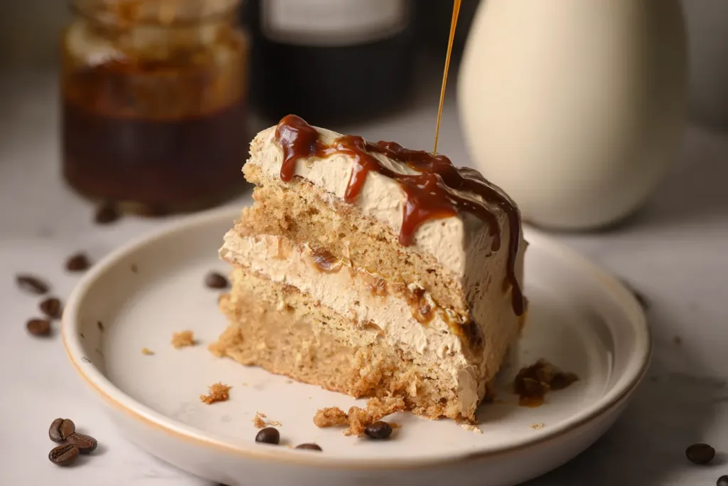 Delicious Brown Sugar Latte Cake Slice