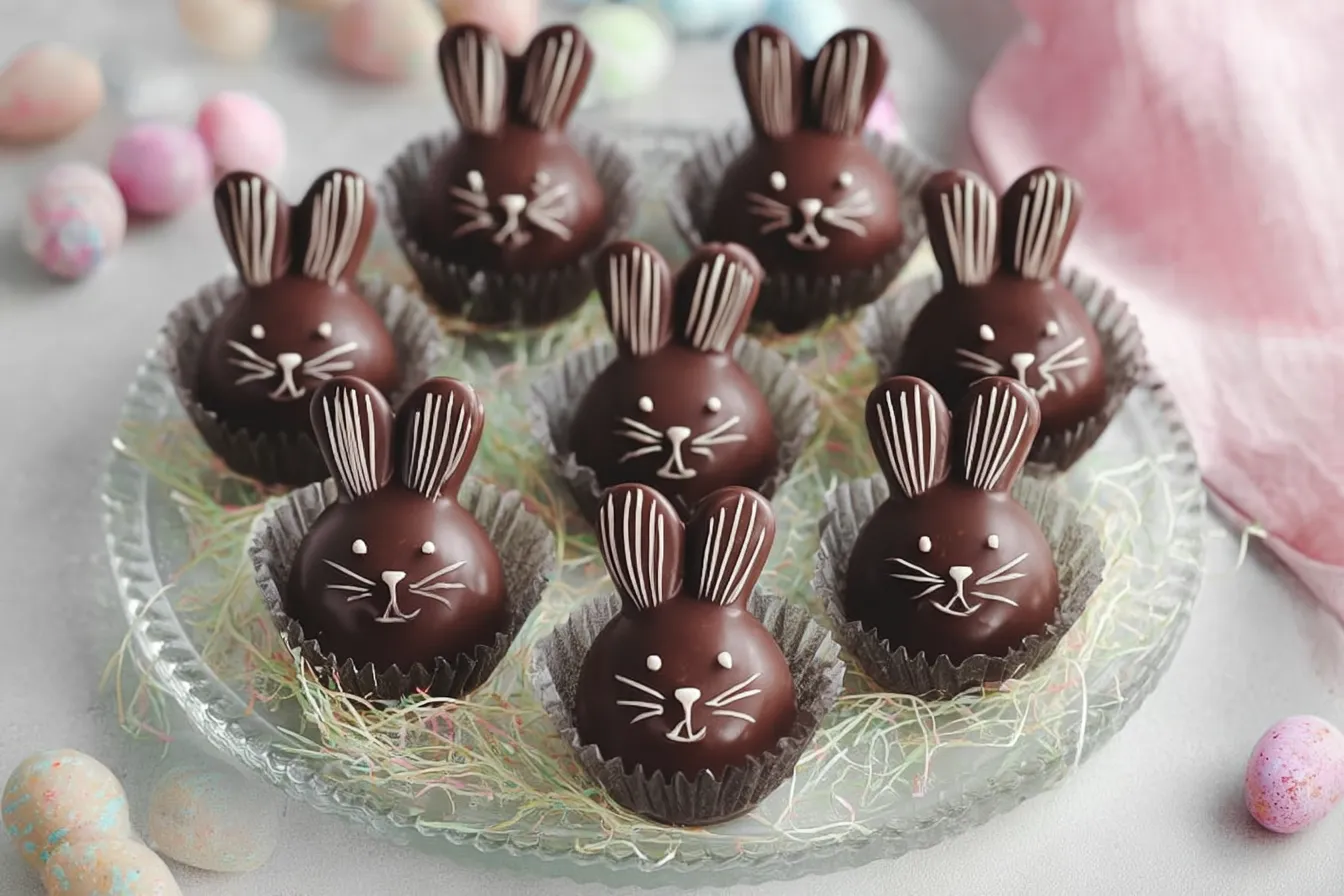 Bunny-Shaped Chocolate Truffles: A Sweet and Adorable Easter Treat