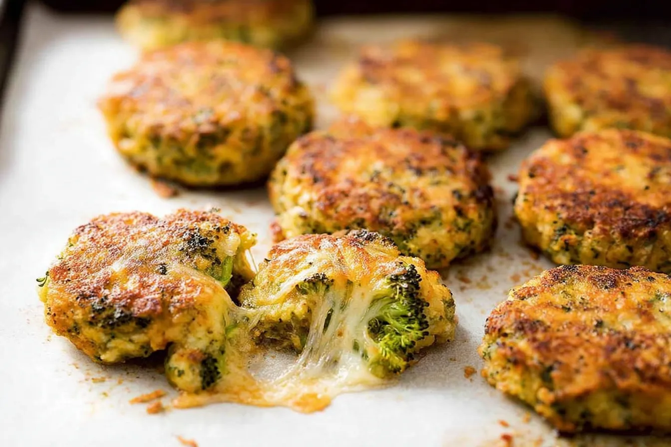 Cheesy Chicken Patties with Broccoli: A Delicious Delight! 4 Cheesy Chicken Patties with Broccoli