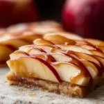 Baked Chicago Style Bakery Apple Slices on a Plate