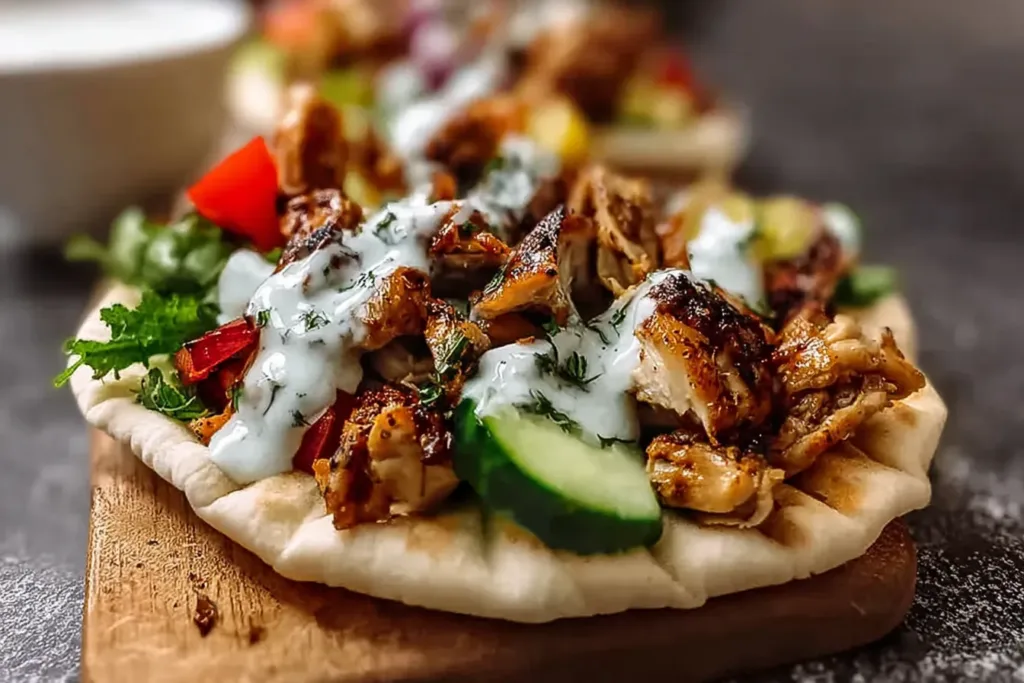 Chicken Shawarma with Garlic Sauce - Flavorful and Delicious