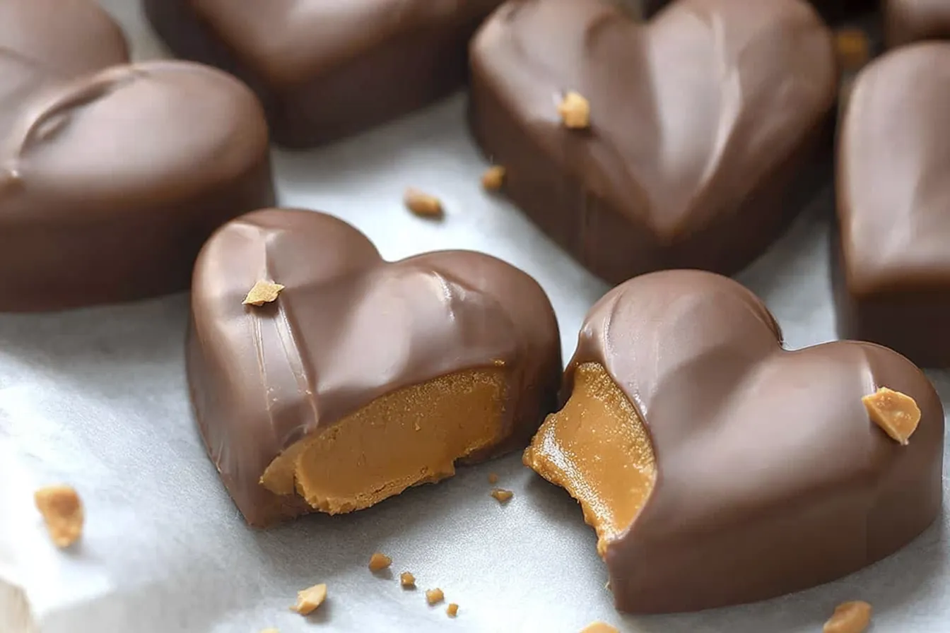 Chocolate Peanut Butter Valentine’s Heart