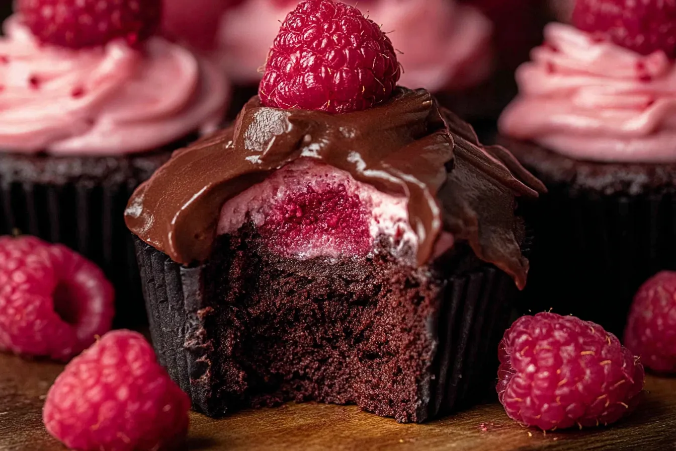Chocolate Raspberry Cupcakes